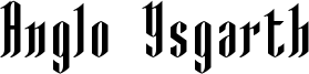 Anglo Ysgarth Font