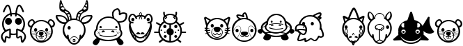 Animal Cute Icon Font