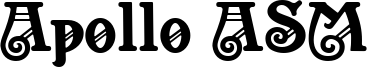 Apollo ASM Font