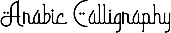 Arabic Calligraphy Font