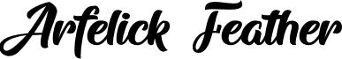 Arfelick Feather Font