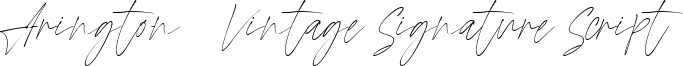 Arington | Vintage Signature Script Font