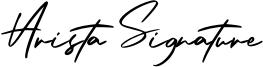 Arista Signature Font