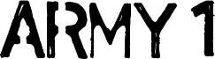 Army 1 Font