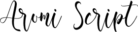 Aromi Script Font