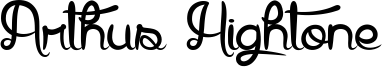 Arthus Hightone Font
