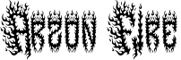 Arzon Fire Font