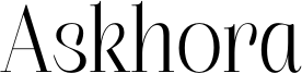 Askhora Font