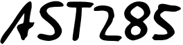 AST285 Font