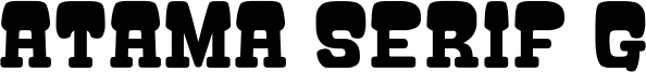 Atama Serif G Font