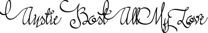 Austie Bost All My Love Font