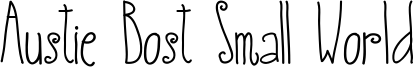 Austie Bost Small World Font
