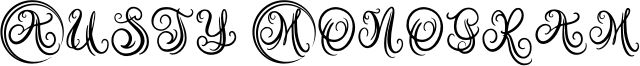 Austy Monogram Font