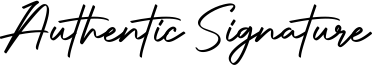 Authentic Signature Font