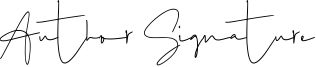 Author Signature Font