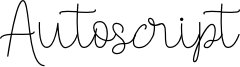Autoscript Font