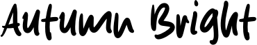 Autumn Bright Font
