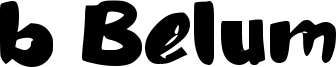 b Belum Font