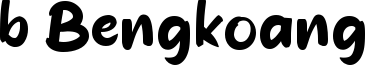 b Bengkoang Font