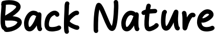 Back Nature Font