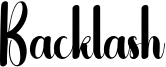 Backlash Font