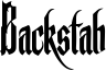 Backstab Font