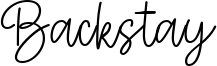 Backstay Font