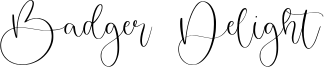 Badger Delight Font