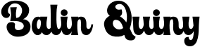 Balin Quiny Font