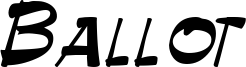 Ballot Font