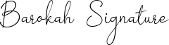 Barokah Signature Font