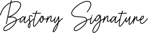 Bastony Signature Font