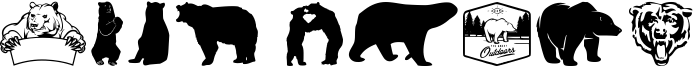 Bear Icons Font