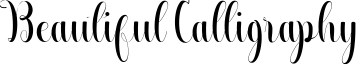 Beautiful Calligraphy Font