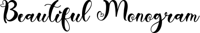 Beautiful Monogram Font
