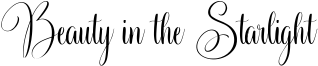 Beauty in the Starlight Font