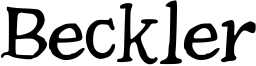 Beckler Font