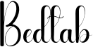 Bedtab Font