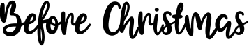 Before Christmas Font