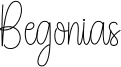 Begonias Font