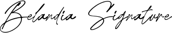 Belandia Signature Font