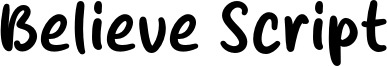 Believe Script Font