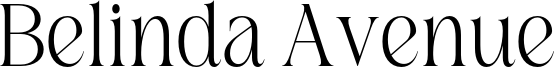 Belinda Avenue Font