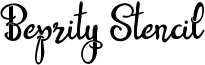 Beprity Stencil Font