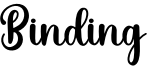 Binding Font