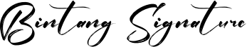 Bintang Signature Font