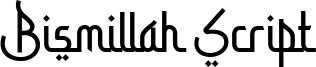 Bismillah Script Font