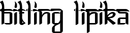 Bitling Lipika Font