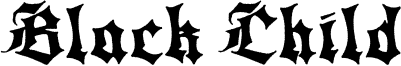 Black Child Font