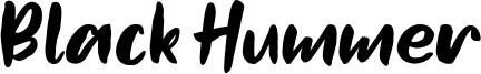 Black Hummer Font